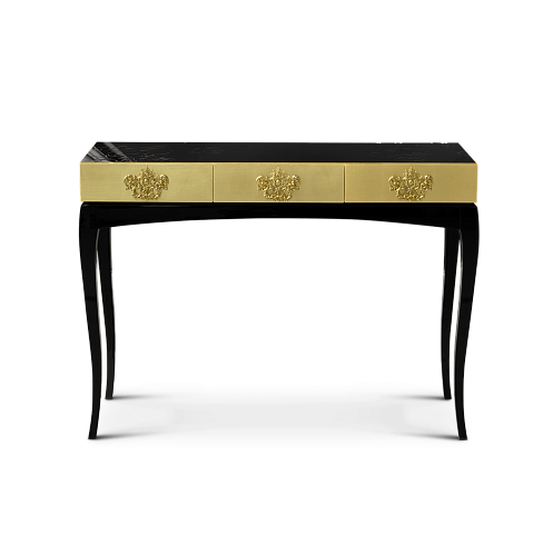 Złota konsola Trinity Luxe