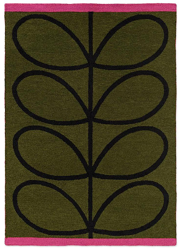 Dywan zewnętrzny Linear Stem Olive