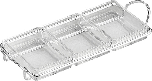 Prostokątny zestaw do przystawek