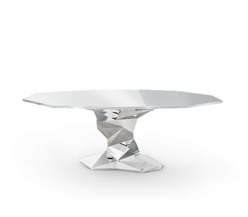 Stół jadalniany Bonsai srebrny Luxe