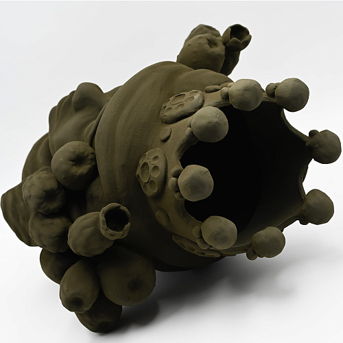 Brązowa rzeźba Głowa Maura