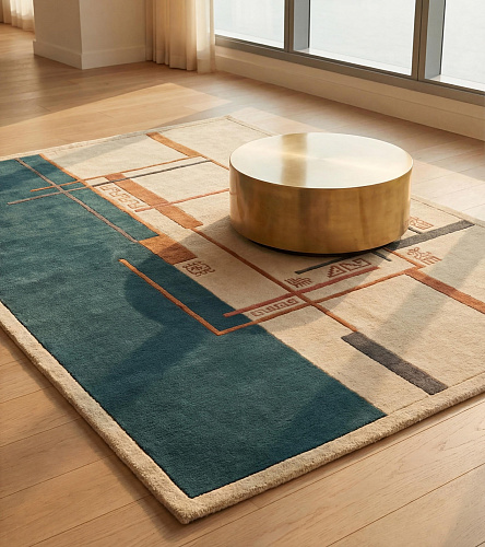 Dywan Architect Lines Teal
