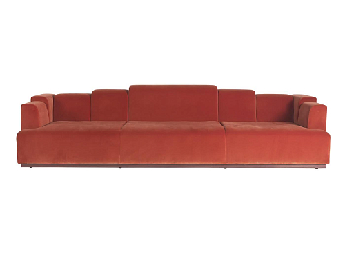 Czerwona sofa Nouvelle Vague