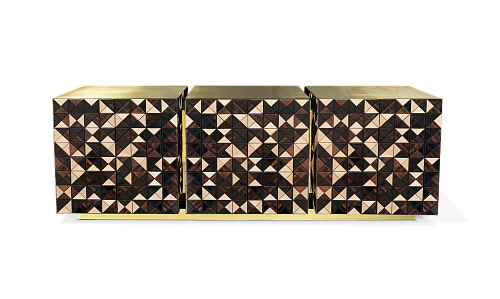 Kredens Mosaic z orzecha