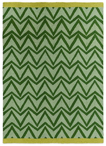 Dywan zewnętrzny Dhurrie Green