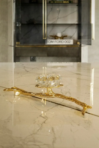 Świecznik Lotus niski