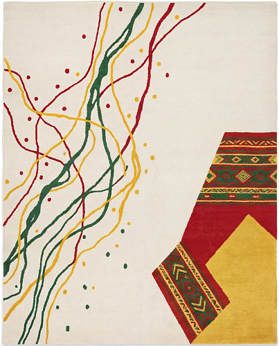 Dywan Calligraphic Paths Color