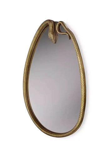 Lustro Serpentine w kształcie gruszki