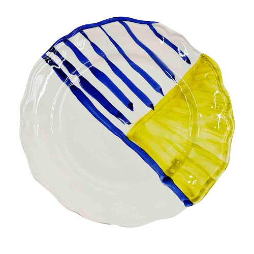 Ręcznie robiony talerz ceramiczny