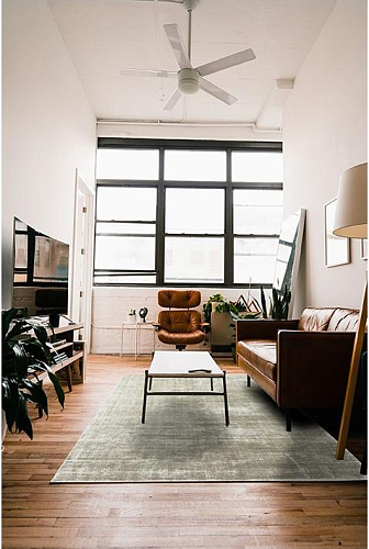 Jednokolorowy Dywan Wiskozowy Vetiver