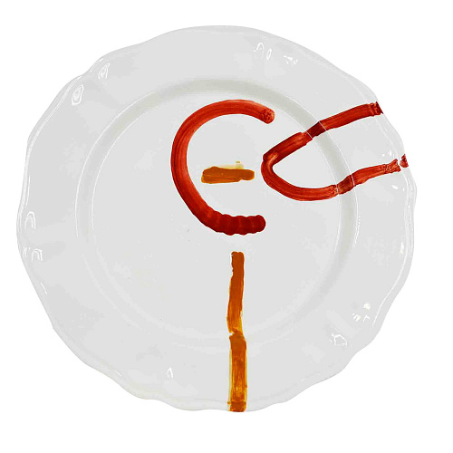 Ręcznie robiony talerz ceramiczny