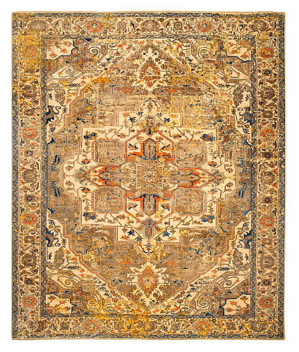 Dywan Serapi Westminster Artwork 21 Beige Orange Silk