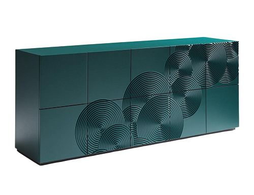 Niebieski kredens w stylu współczesnym