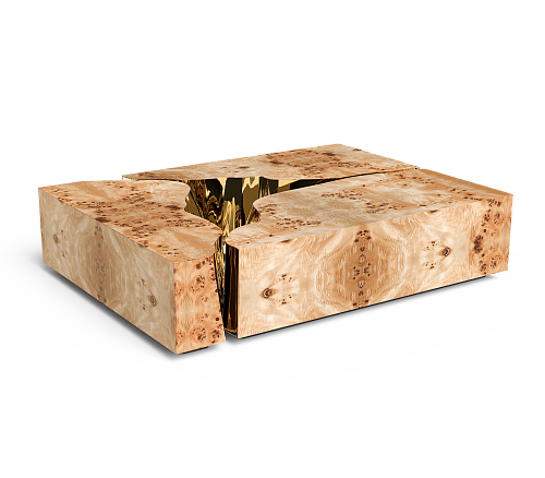 Stolik kawowy Fissure z topoli