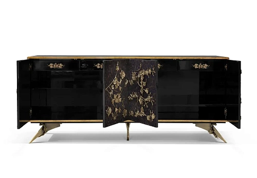 Kredens Mirage z piór fioletowych