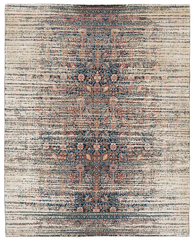 Dywan Tabriz Canal Stomped Navyblue Gold Silk