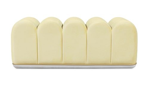 Żółta ławeczka Sweet Swirl