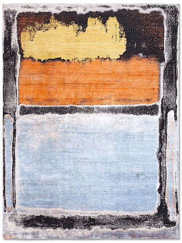 Dywan No. 10Light Blue Copper Yellow