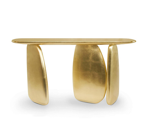 Konsola rzeźbiarska złota