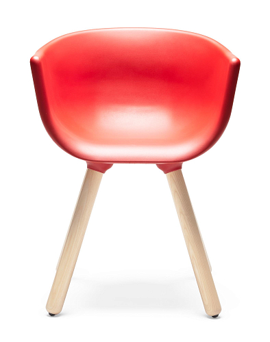 Czerwone krzesło Tulip