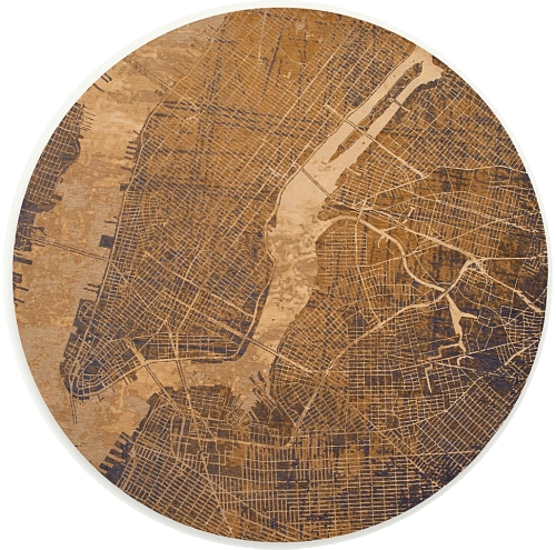 Dywan okrągły Gatsby Gold 9315