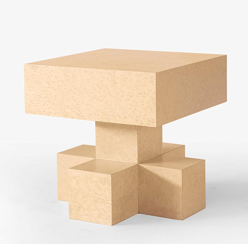 Współczesny Drewniany Stolik Boczny