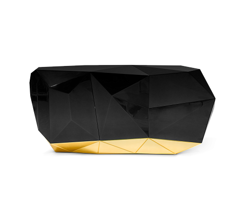 Czarny kredens Prism 3