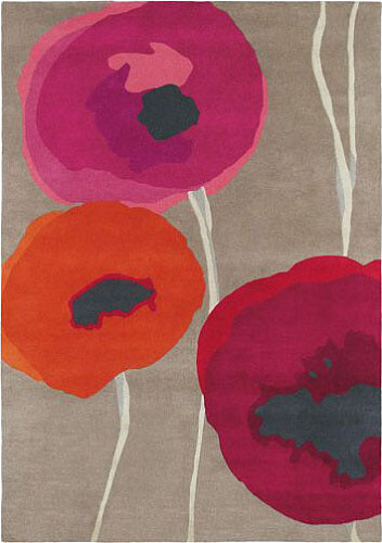 Dywan Poppies Red
