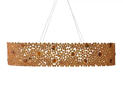 Żyrandol Eternelle Oval Bronze Glass