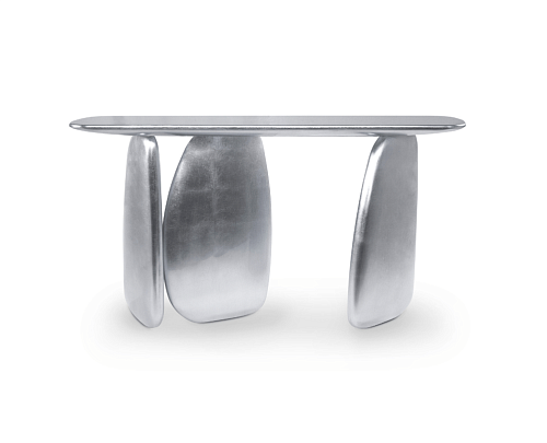 Konsola rzeźbiarska srebrna