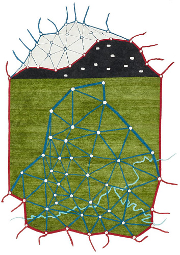Dywan Topographie Imaginaire