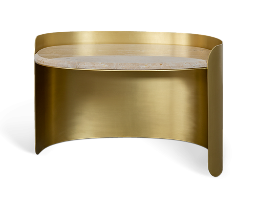 Owalny stolik boczny Franklin Scott