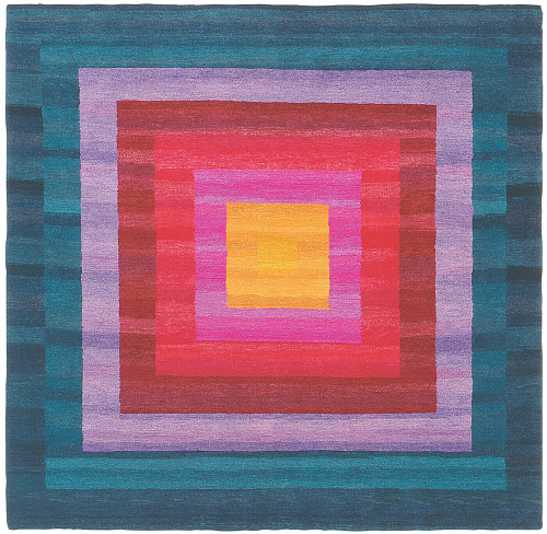 Dywan 8 Border Orange Blue