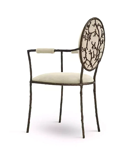 Krzesło jadalniane Elowen z podłokietnikami