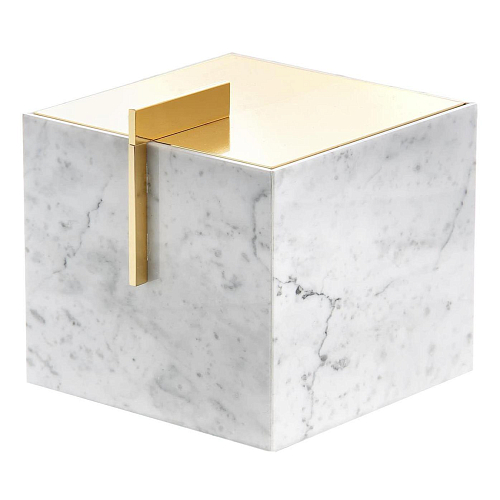 Szkatułka marmur Carrara 24K Gold