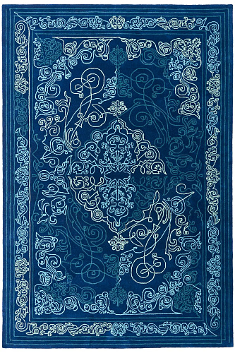Dywan One-Stroke Blue
