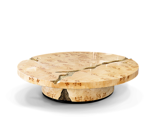 Zestaw stolików Dominion z korzenia topoli, 3-częściowy