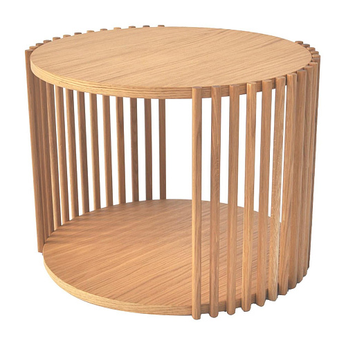 Elegancki Niski Stolik Kawowy z Dębu Szypułkowego