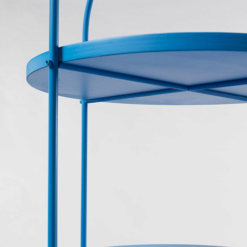 Niebieski Lakierowany Regał