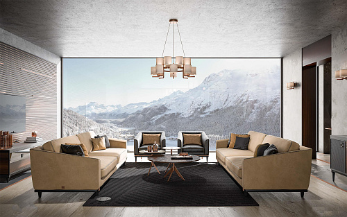 Nowoczesna beżowa sofa