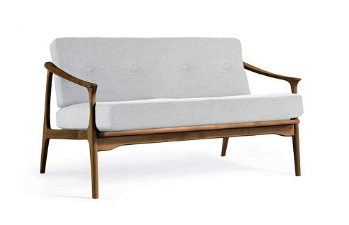 Naturalna sofa Quiete z litego orzecha