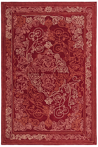 Dywan One-Stroke Red