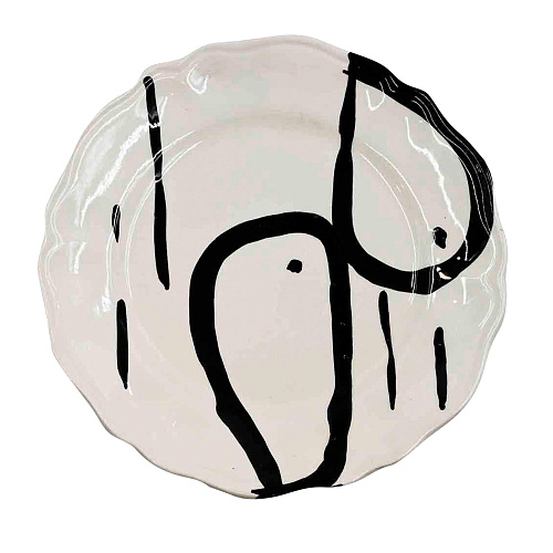 Ręcznie robiony talerz ceramiczny