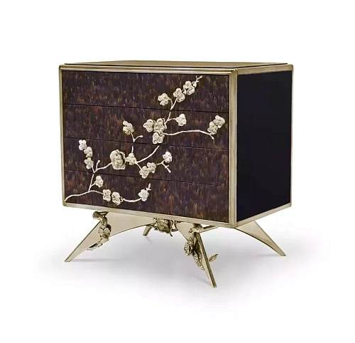 Szafka nocna Mirage z piór fioletowych