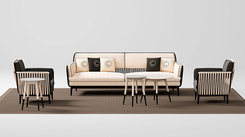 Beżowa sofa