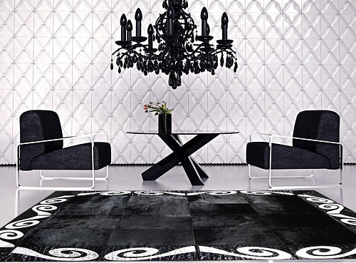 Dywan Black & Silver
