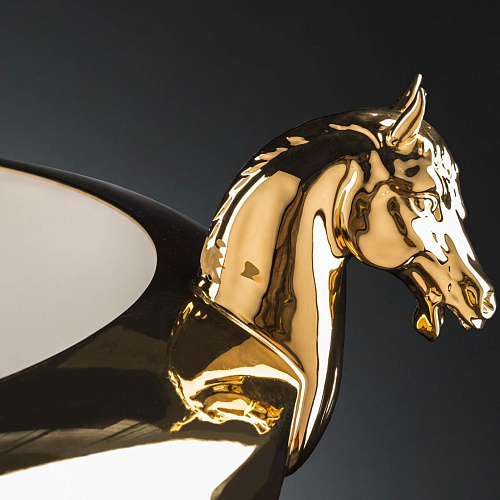 Pozłacany wazon Horse Golden