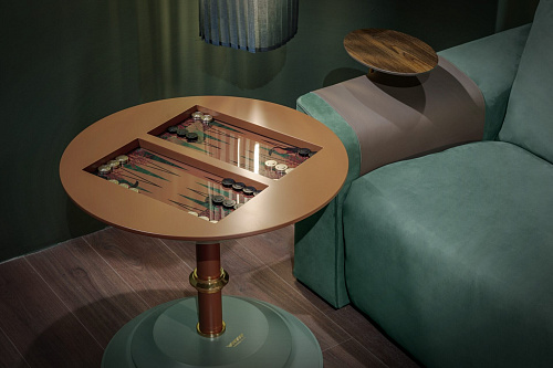 Stolik kawowy backgammon i szachy Goemon