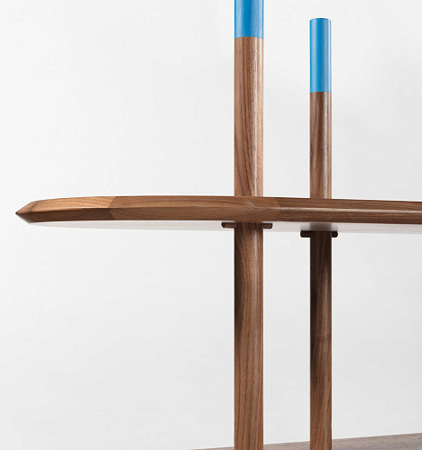 Nowoczesny Modułowy Regał z Orzecha Włoskiego Canaletto