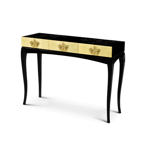 Złota konsola Trinity Luxe